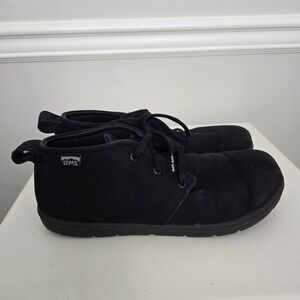 Lems Men Chukka Canvas Vegan Barefoot Shoes Size 12.5 Black Minimalist Gorpcore